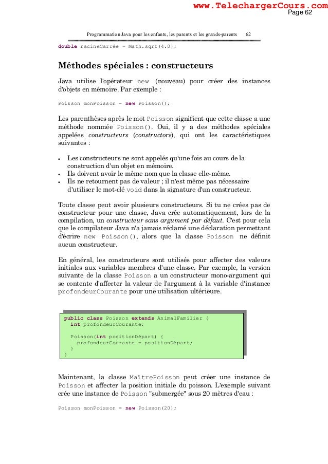 Cours Java Debutant Pdf Cours java debutant pdf